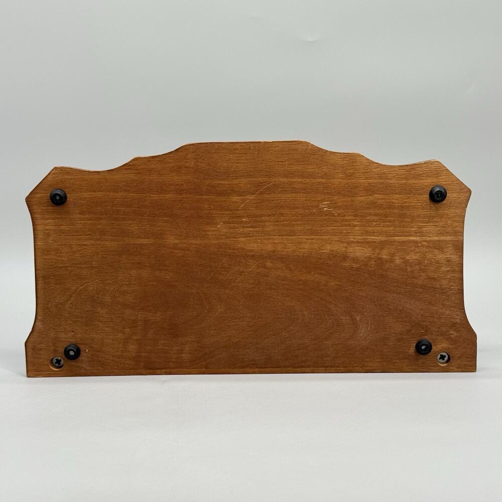 Vintage Wooden Dresser Desk Top Organizer 2 Tier Valet Mid Century 12 x 5.75 x 3 - Picture 8 of 9